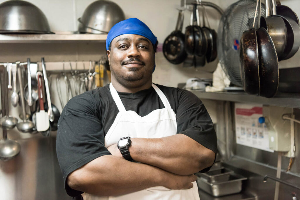 Smiling cook